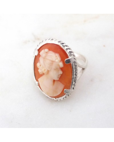 Sterling silver deals cameo ring