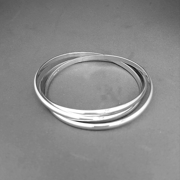 Silver Russian Bangle